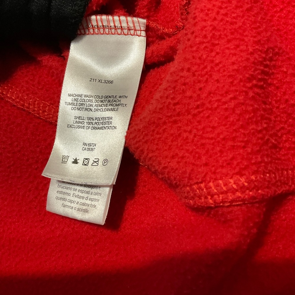 Columbia Women's Wisconsin Vibrant Red Fleece Jacket XL - Picture 5 of 6